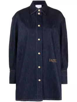 Patou джинсовая рубашка с длинными рукавами, синий