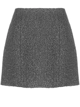 Patou фактурная юбка мини, серый