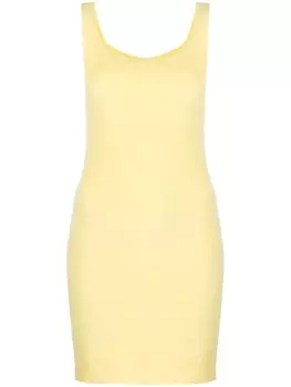 Patou фактурное платье мини, желтый