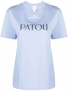 Patou футболка из органического хлопка с логотипом, синий