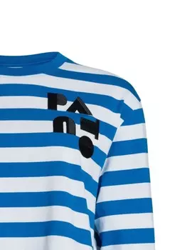 Patou футболка из органического хлопка с вышитым логотипом, синий