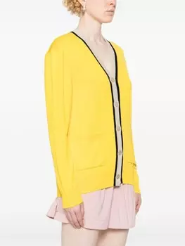 Patou кардиган с логотипом, желтый