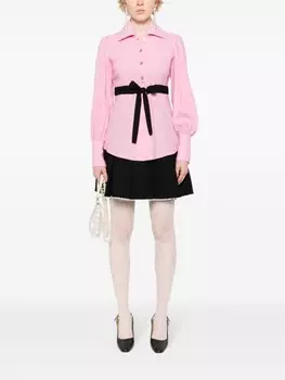 Patou креповая рубашка с завязками, розовый