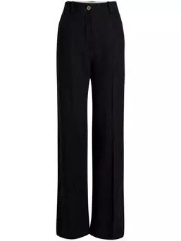 Patou культовые длинные твидовые брюки, черный