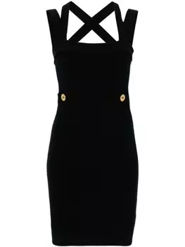 Patou платье мини с ремешками, синий