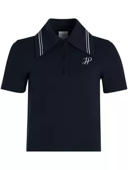 Patou рубашка поло с вышитым логотипом, синий