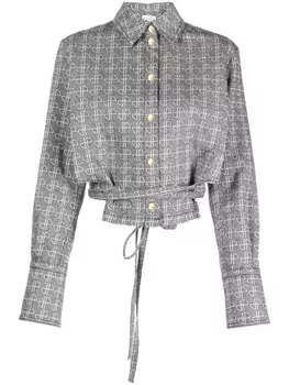 Patou рубашка с завязками, серый