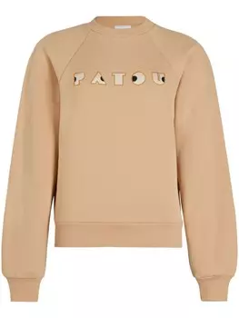 Patou толстовка Art Deco с вышивкой, серый