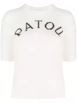 Patou топ с логотипом, нейтральный цвет