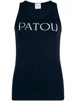Patou топ с логотипом, синий