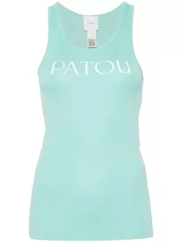 Patou топ с логотипом, зеленый