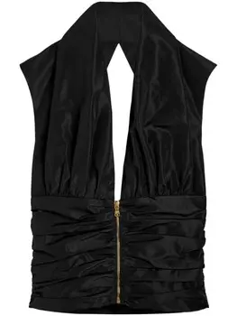 Patou топ с объемными плечами, черный