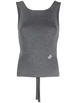 Patou топ в рубчик, серый