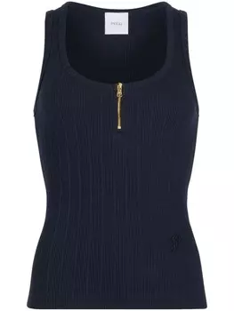 Patou топ в рубчик, синий