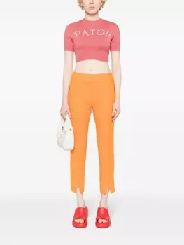 Patou топ вязки интарсия, розовый