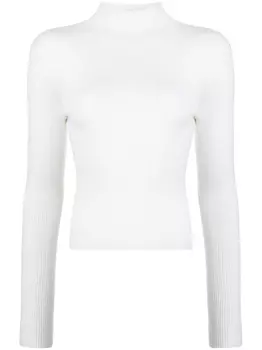 Patou трикотажный топ с длинными рукавами, белый