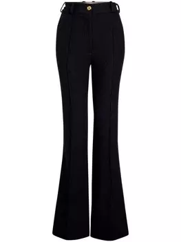 Patou твидовые расклешенные брюки, черный