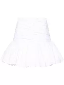 Patou юбка мини с драпировкой, белый