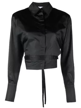 Patou укороченная рубашка с вырезами, черный