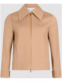 Patou укороченная твиловая куртка на молнии, нейтральный цвет