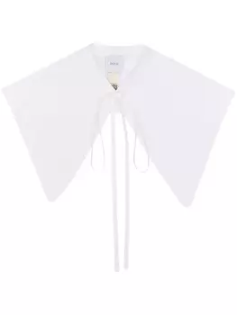 Patou воротник с вышитой монограммой, белый