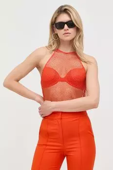 Патриция Пепе топ Patrizia Pepe, оранжевый