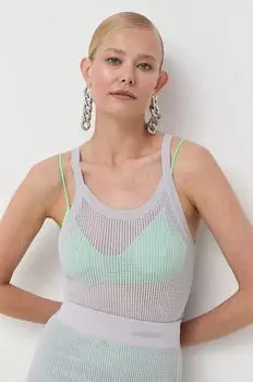 Патриция Пепе топ Patrizia Pepe, серый