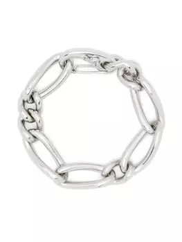 Patrizia Pepe асимметричный браслет-цепочка, серебряный