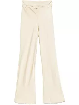 Patrizia Pepe атласные брюки, нейтральный