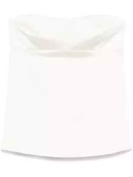 Patrizia Pepe атласный топ, нейтральный