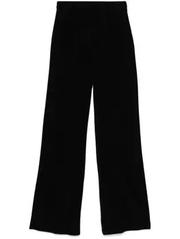 Patrizia Pepe бархатные брюки широкого кроя, черный