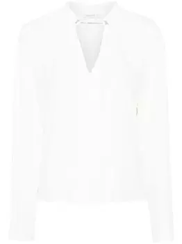 Patrizia Pepe блузка с запонками, белый