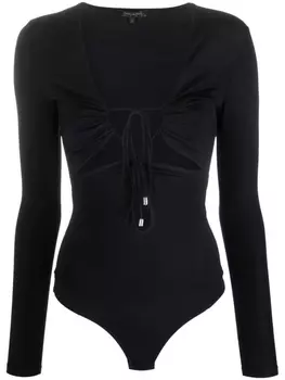 Patrizia Pepe боди с завязками, черный