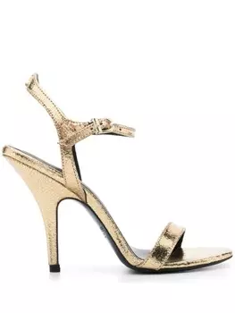 Patrizia Pepe босоножки на каблуке, золотистый