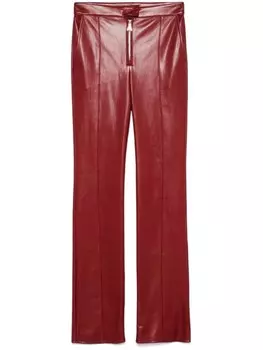 Patrizia Pepe брюки из искусственной кожи, красный
