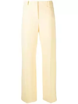 Patrizia Pepe брюки палаццо с завышенной талией, желтый
