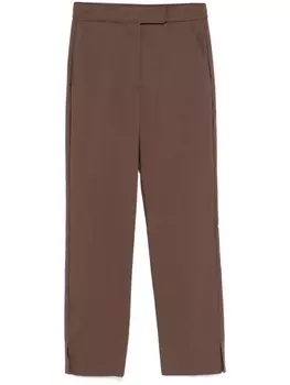 Patrizia Pepe брюки с разрезами, коричневый
