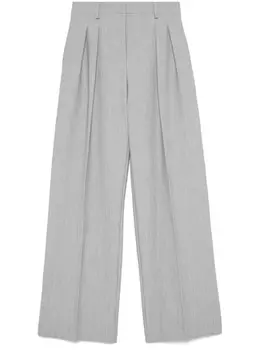 Patrizia Pepe брюки широкого кроя, серый