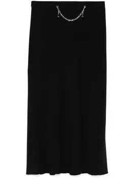 Patrizia Pepe декорированная юбка миди, черный