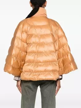 Patrizia Pepe дутый кейп, коричневый