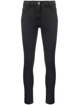 Patrizia Pepe джегинсы с заниженной талией, черный