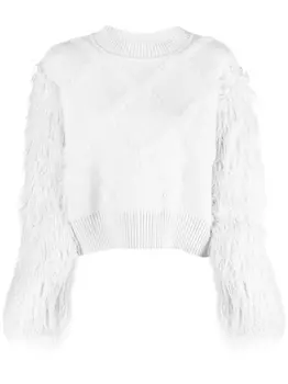 Patrizia Pepe джемпер с узором, фиолетовый