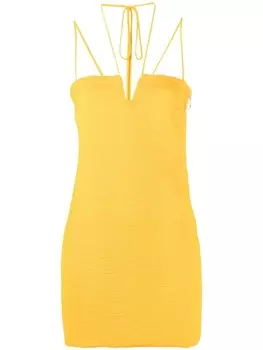 Patrizia Pepe fitted mini dres, оранжевый