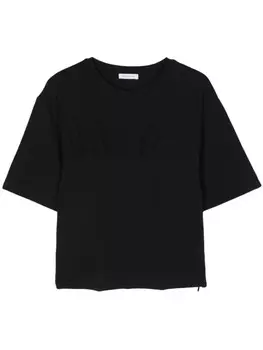 Patrizia Pepe футболка-бюстье из хлопка, черный