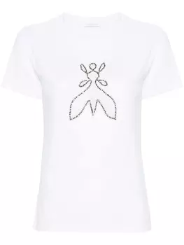 Patrizia Pepe футболка Fly с бисером, белый