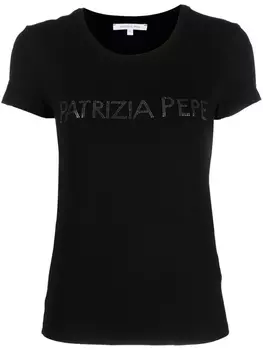 Patrizia Pepe футболка с логотипом, черный