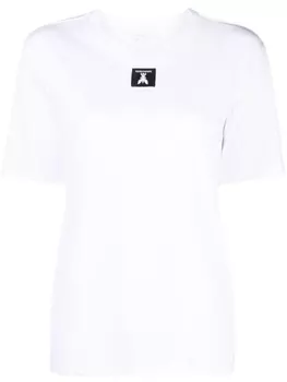 Patrizia Pepe футболка с нашивкой-логотипом, белый