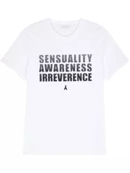 Patrizia Pepe футболка с пайетками, белый