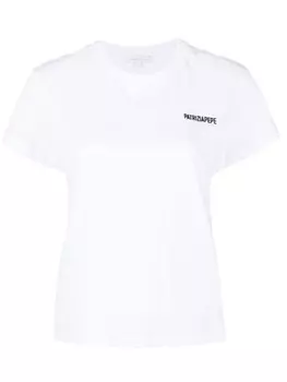 Patrizia Pepe футболка с вышитым логотипом, белый