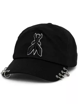 Patrizia Pepe кепка с металлическим декором, черный